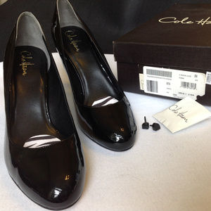 WORN ONCE!  Cole Haan Black Patent Pump